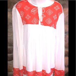 BeachLunchLounge NWT fringed women’s tunic top M